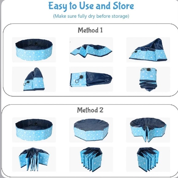 Pet Dog Swimming Pool, Portable PVC Pet Dog Pool, Collapsible Non-Slip Puppy - Picture 4 of 9